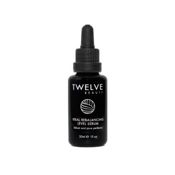 Twelve Beauty Ideal Rebalancing Level Serum is an oil-free moisturising pore minimising serum formulated to help regulate sebum production and reduce pore size.