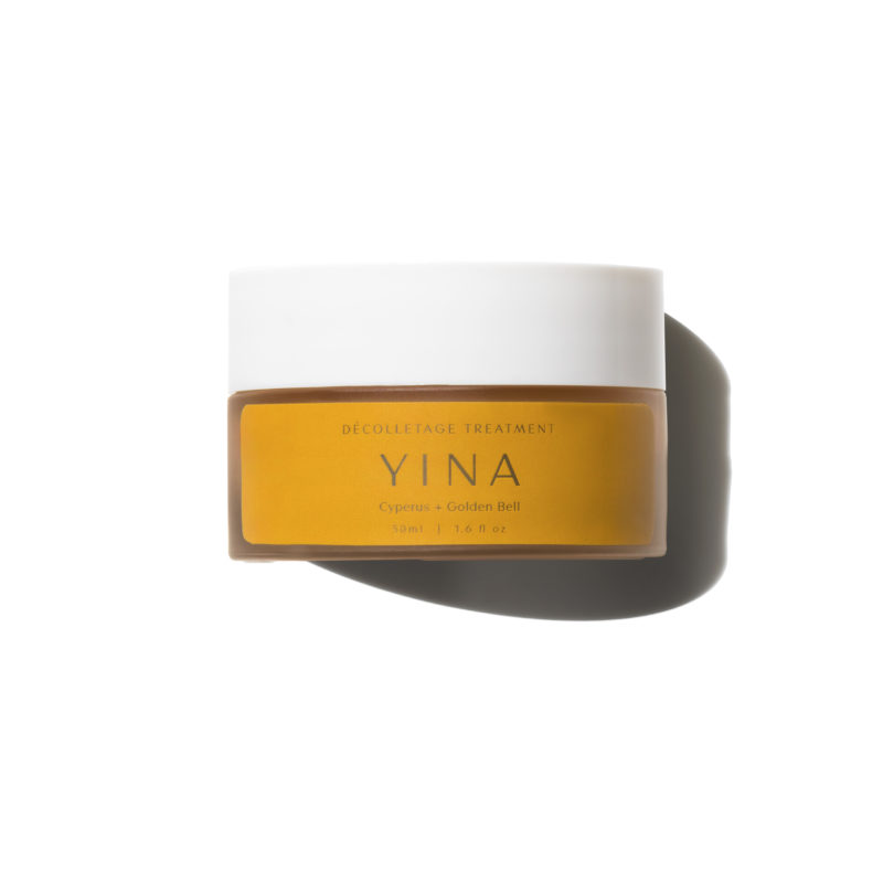 YINA | Decollatage Treatment Balm - YINA DÉCOLLETAGE Treatment tcm boob cream massage with Bian Stone Gua Sha for breast health.