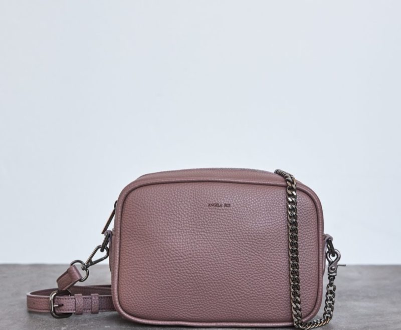 ANGELA ROI | Grace Mini Crossbody In Ash Rose | Boxwalla