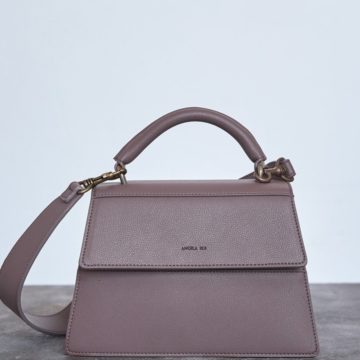 ANGELA ROI | Hamilton Satchel In Ash Rose | Boxwalla