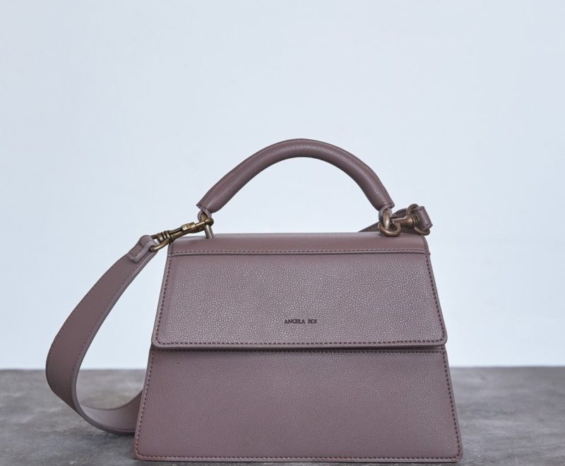 ANGELA ROI | Hamilton Satchel In Ash Rose | Boxwalla