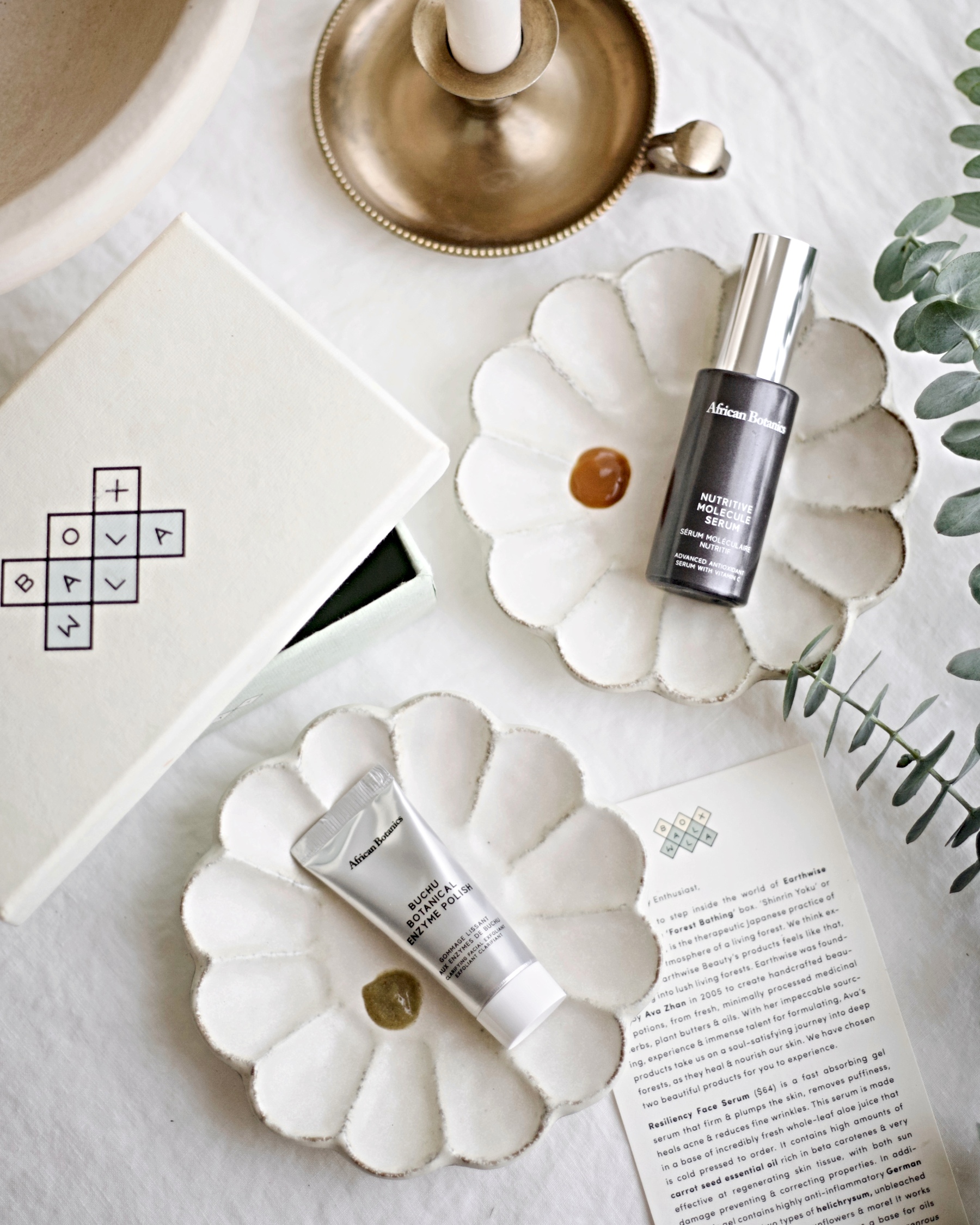This limited edition beauty box valued at $270 from Boxwalla features African Botanics Nutritive Molecule Serum and Buchu Botanical Enzyme Polish