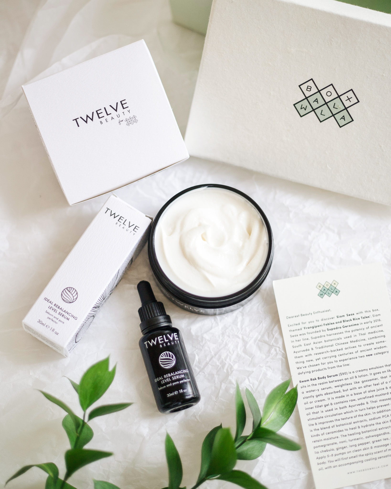 Boxwalla April Beauty Box Featuring Twelve Beauty Rewarding Body Balm and Ideal Rebalancing Serum