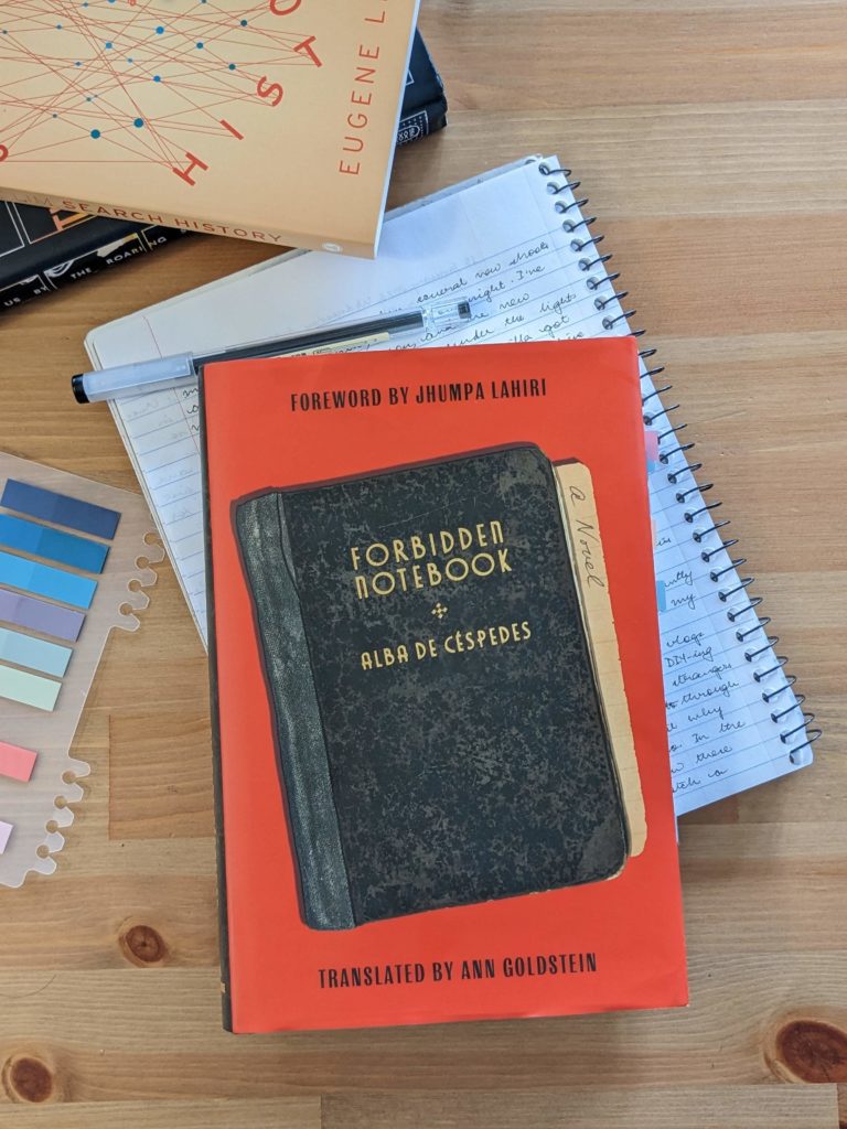 Forbidden Notebook by Alba de Cespedes, featured in April 2023 Boxwalla Book Box