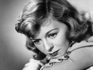 Portrait of actor Margaret Sullivan with makeup