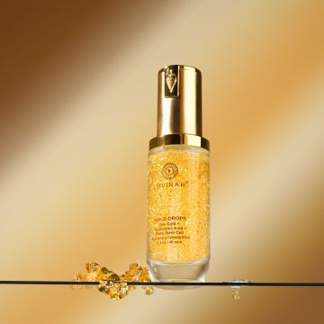 Lovinah 24K Gold Drops Hydrating & Calming Elixir is a cocktail of peptides, stem cell and EGF serum to hydrate, soothe, tone, fill and smooth the skin for a radiant glow.