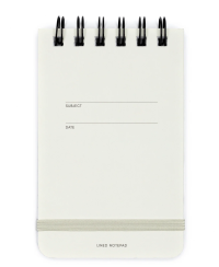 Lined notepad