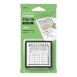 Midori Paintable Stamp Pre-Inked Calendar