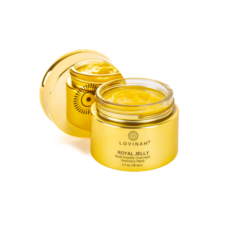 Lovinah Royal Jelly Multi-Peptide Recovery Overnight Mask with Honey, Bakuchiol, Peptides and Hyaluronic Acid